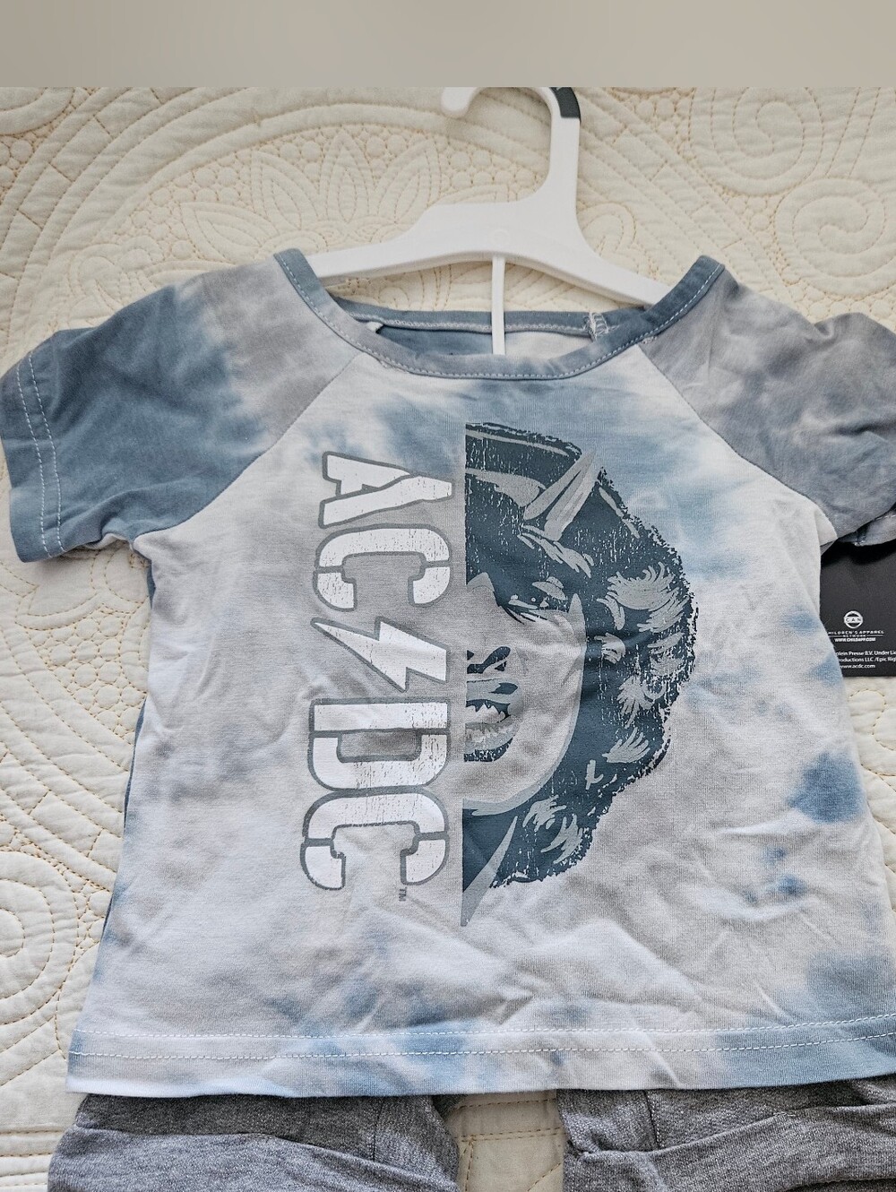 "AC/DC" Baby Short Set